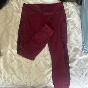 Lightly Worn Fabletics powerhold mesh hip pocket leggings XL